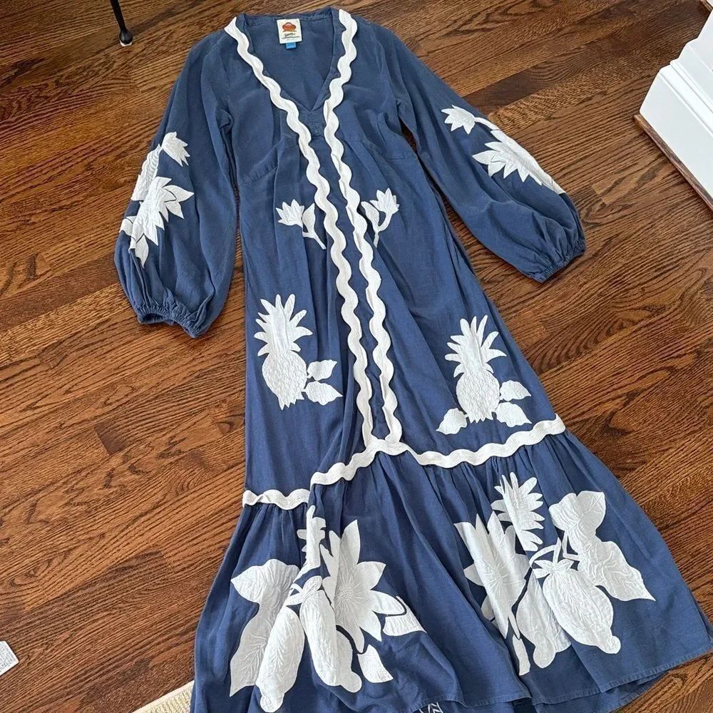 FARM Rio Embroidered Long-Sleeve Dress - Picture 6 of 8